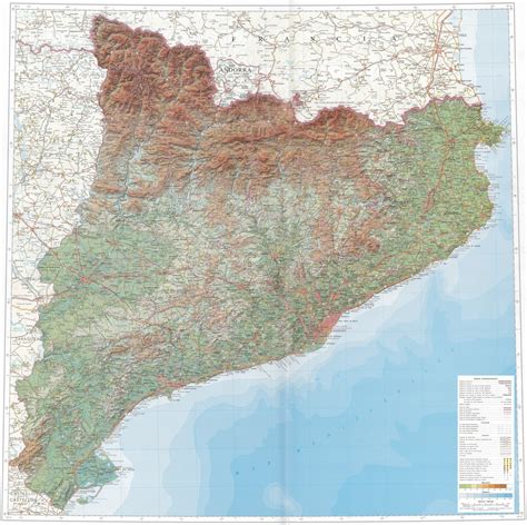 Mapa de Cataluña destacando zonas rurales