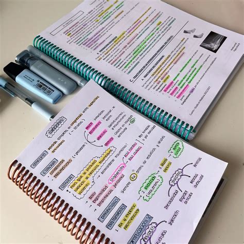 Libreta con apuntes de gramática inglesa y un lápiz, mostrando estudio