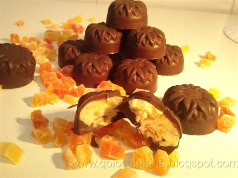 Variedad de bombones caseros rellenos