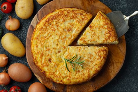 Ingredientes para tortilla de patata saludable
