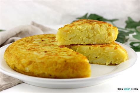 Tortilla de patata vegana