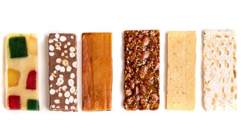 Variedad de turrones Vicens de alta gastronomía