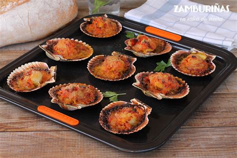 Zamburiñas en salsa de vieiras