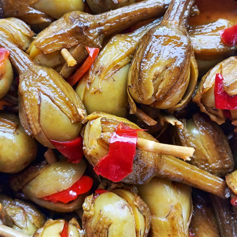 Ingredientes para encurtir berenjenas