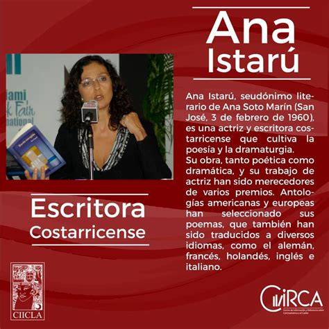 Retrato de Ana Istarú, escritora y actriz