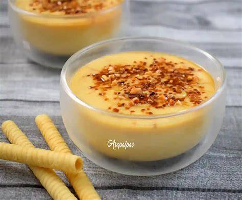 Ingredientes para natillas de turrón de yema tostada