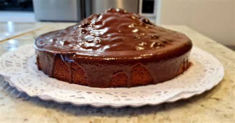 Bizcocho de ColaCao y nata con ganache