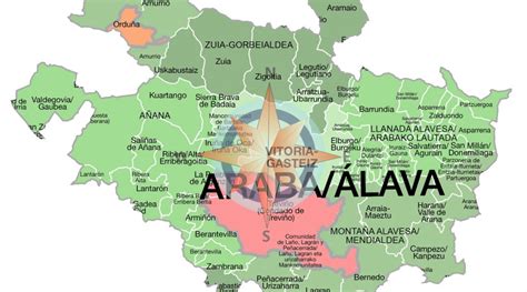 Mapa de Leza de Álava y alrededores con las ubicaciones de los alojamientos rurales