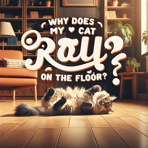 Gato rascándose el lomo al revolcarse en el suelo
