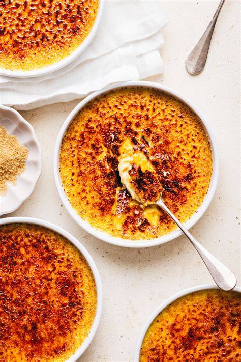 Crème brûlée caramelizándose