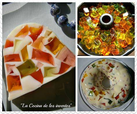 Proceso de elaboración de la tarta mosaico de gelatina