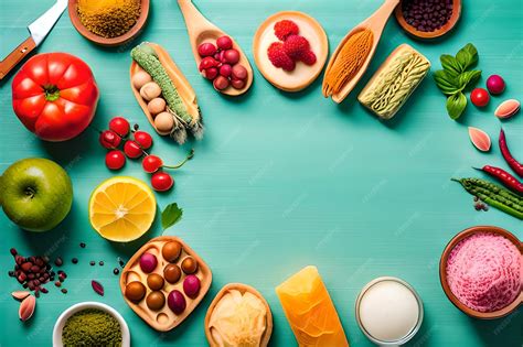 Mesa con diferentes alimentos blandos y fríos recomendados para el primer día después de una extracción dental