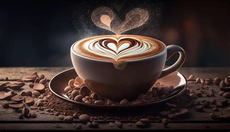 Imagen de un café de especialidad con arte latte