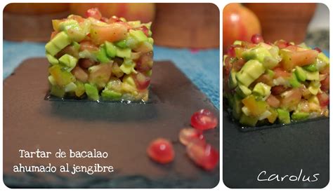 Tartar de bacalao ahumado