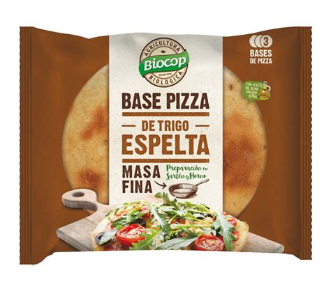 Envase de bases de pizza de espelta de Biocop