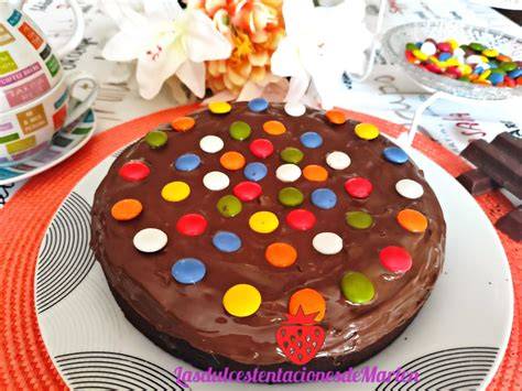 Brownie de Nutella con lacasitos