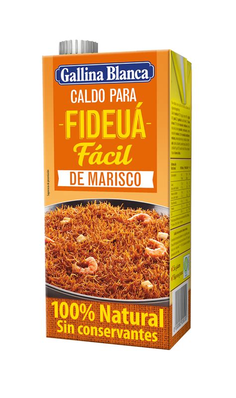 Caldo para Fideuá Gallina Blanca en su envase