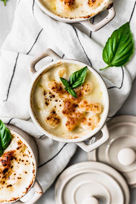 Gnocchi gratinados con queso parmesano