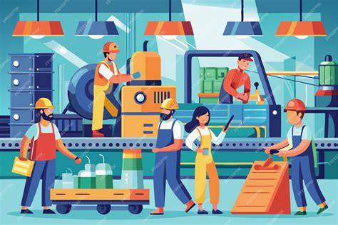 Equipo de trabajo en una fábrica de quesos