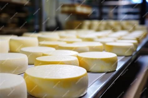 Proceso de fabricación de quesos en una línea de producción