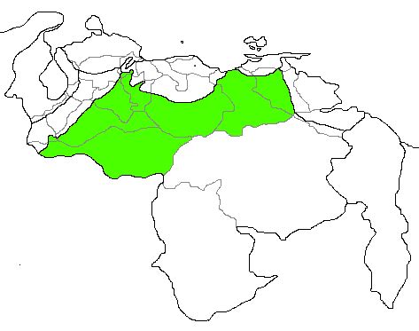 Mapa de la región de los Llanos en Colombia y Venezuela