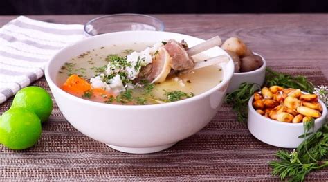 Ingredientes básicos para caldo de cordero