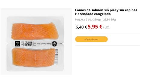Salmón fresco sin piel ni espinas