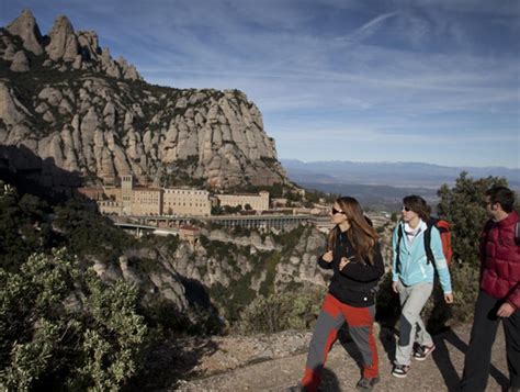 Vistas panorámicas de Montserrat desde el Pla del Fideuer