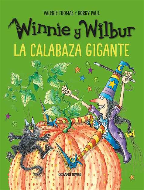 Bruja Winnie con calabaza gigante en su jardín
