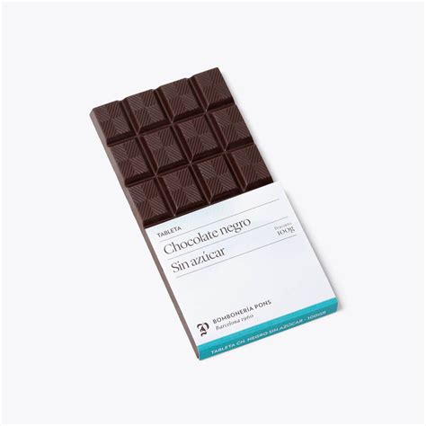 Tableta de chocolate negro 72% sin azúcar