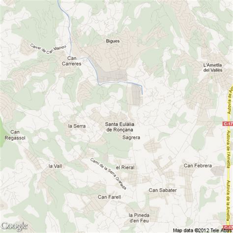Mapa de la ubicación de Santa Eulàlia y sus alrededores