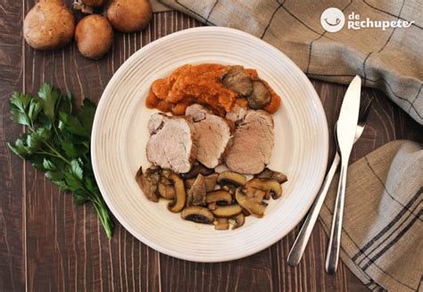 Solomillo de cerdo con puré de boniato