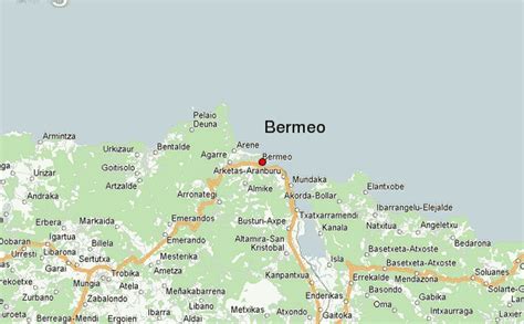Mapa de pizzerías en Bermeo