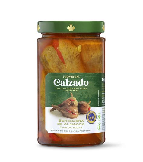 Imagen de un tarro de Berenjenas de Almagro aliñadas de la marca Rioverde