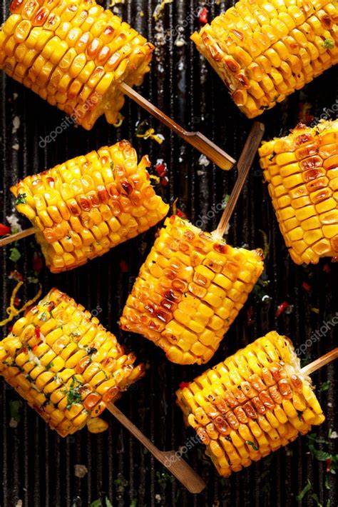 Maíz a la parrilla con mantequilla y especias
