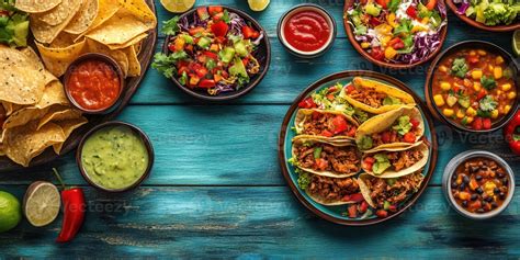 Mesa con espesado y acompañamientos