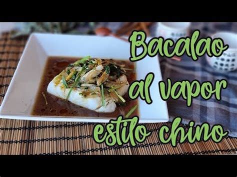Bacalao al vapor estilo chino