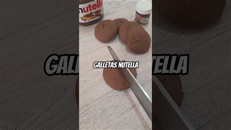 Ingredientes básicos para galletas de Nutella