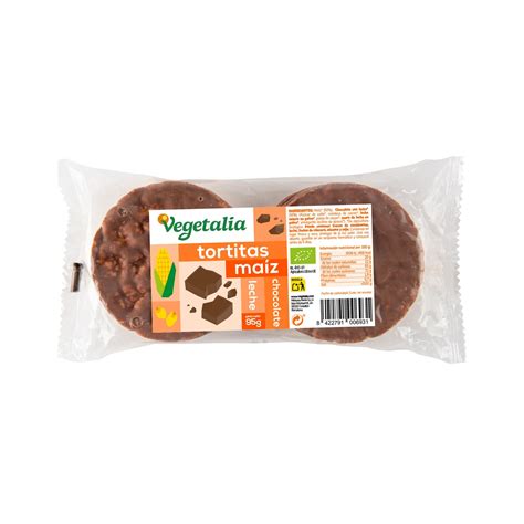Tortitas de maíz con chocolate con leche apiladas