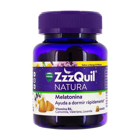 ZzzQuil Natura envase y gominolas