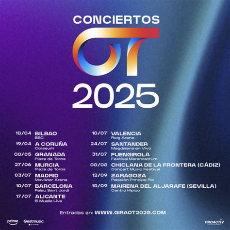 Ensayo de la gira de OT 2025 con Vicky Gómez