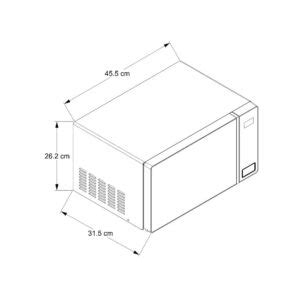 Dimensiones y diseño del microondas Whirlpool