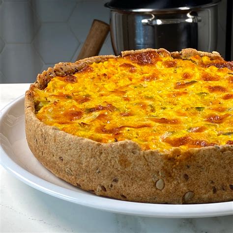 Tarta integral de calabaza terminada