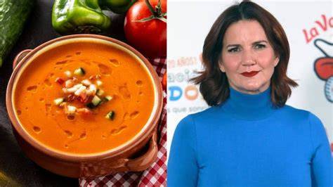 Samantha Vallejo-Nágera preparando gazpacho