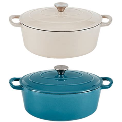 Olla de hierro fundido de ALDI en dos colores
