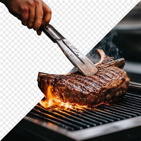 Persona asando a la parrilla en un balcón con una alfombrilla protectora
