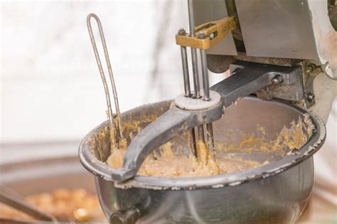 proceso de mezcla de masa para galletas