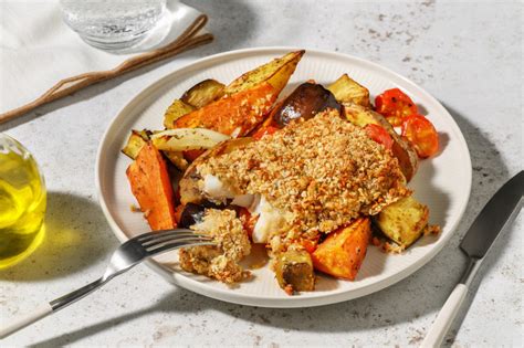 Lubina con crujiente de panko