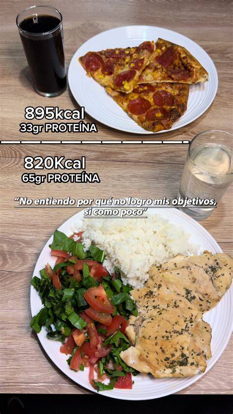 Comparación nutricional pizza de pollo vs pizza margarita