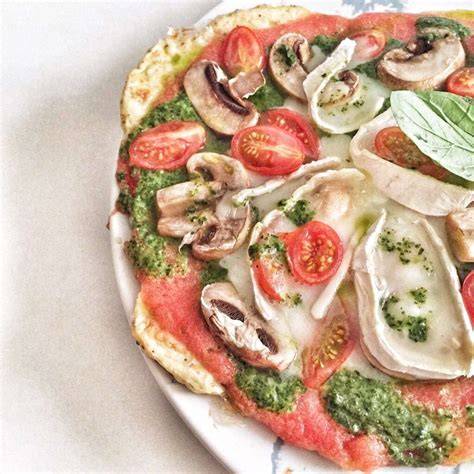 Ingredientes pizza con base de pollo